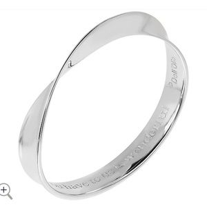 Louis Del’Olio “All You Have To Be Is Wonderful” Sterling Silver Bangle
